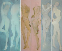 冷色关系 CLOSER 1-6 200X240CM 布面油画  OIL ON CANVAS 2008