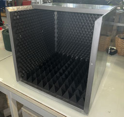 Anechoic chamber testing for RF & EMC microwave absorber performance validation