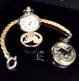 Taschenuhr mit Pferdehaar