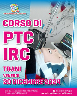 IRC BLSD AMBULANZA SOCCORSO  EGA CUORE ECG   PTC ILS  118 ELISOCCORSO SIMULAZIONE ALTA FEDELTà PBLSD COMUNITà  GESTIONE DELLE VIE AEREE ACAM TRIAGE PUGLIA AHA AMERICA HART ALS EPILS EPALS AMBU LAERDAL STAYIN ALIVE COLLARE CERVICALE EZIO CORSI NIV CORSI