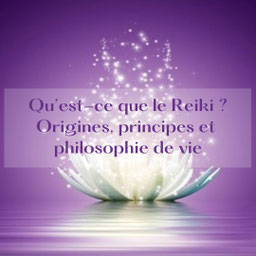 Un lotus blanc qui s'ouvre pour évoquer ce qu'est le Reiki