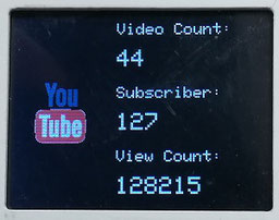 ESP32 ESP8266 Nodemcu touch ILI9341 social media counter tracker