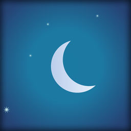 Der Mond ist aufgegangen, Halbmond