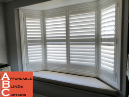 Plantation Shutters in Bay Window