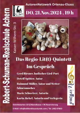 Donnerstag, 21.11. Robert-Schuman-Realschule Achern, 19 Uhr