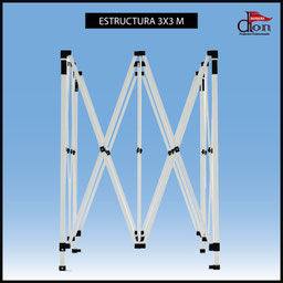 ESTRUCTURA CARPA DE 3X3M
