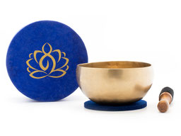 Set 'MEDITATION' in Blau mit geschmiedeter Klangschale