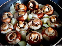 Frische Champignonpfanne