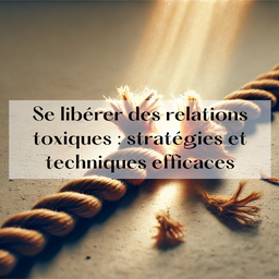 Une corde usée, tranchée pour se libérer des relations toxiques