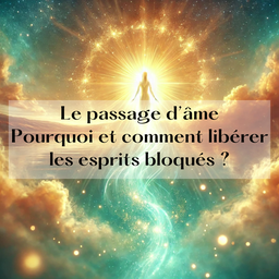 Une silhouette dans la lumière pour montrer le passage d'âme