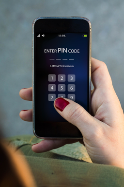 PIN Eingabe Smartphone
