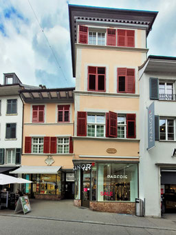 Ehemaliger Standort Gurzelngasse 10 und 12 in Solothurn.