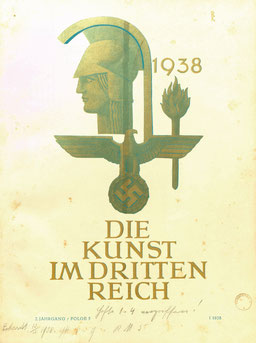 Cover: „Die Kunst im Dritten Reich“, 2. Jahrgang, 1938; (Archivbild: Memory Gaps, © 2017)