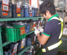 Warehouseman prepare items