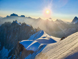 klettern, Mehrseillängen, Chamonix, Mont Blanc, Trad, Granit, Aiguille du Midi, Rébuffat, Bacquet-Rébuffat