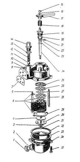 Hauptsromölfilter (Bild Nr. 008 Ersatzteilkatalog)