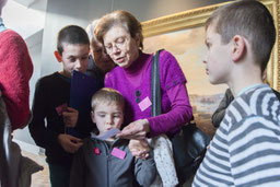Visite en famille, février 2016. © Mathieu Le Gall
