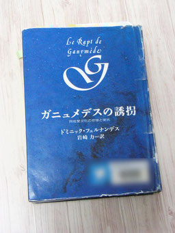 ペーパーでちらりとご紹介した『ガニュメデスの誘拐　同性愛文化の悲惨と栄光』。（図書館本なので館名ボカシで失礼します）時間がとれたらきちんとご紹介したいです。