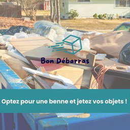 Benne pour debarras encombrants lyon rhone isère ain