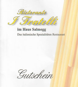 Restaurant Geschenkgutschein