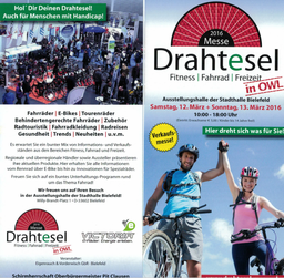 Besuchen Sie unseren e-Bike Stand auf der Drahtesel Messe in Bielefeld