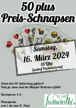 Plakat 50er Preisschnapsen 2024