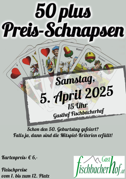 Plakat 50er Preisschnapsen 2025