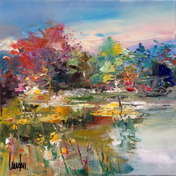 "Devant les pistils" - 30x30 - vendue