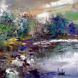 "L'orée verte" - 30x30 - vendue