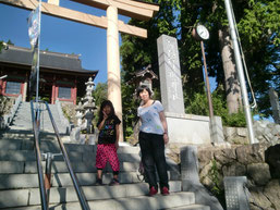 早朝に神社へ上達祈願に行きました。