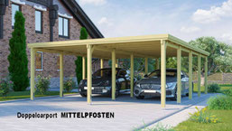 Doppelcarport MITTELPFOSTEN