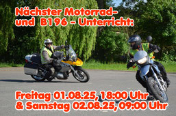 Nächster Motorradunterricht