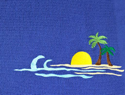 Stickerei Strand