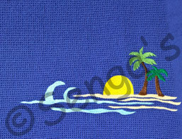 Stickerei Strand