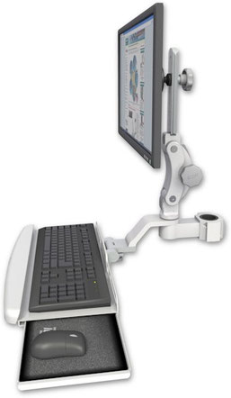 1.5インチ支柱直付け ワークステーション・アームレスモデル｜ASUL550-P15-KUB