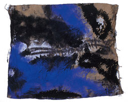 Eduard Bousrd Bangerl, "cythraw",(Chaos), Mischtechnik / Molino, 62 x 76 cm,  1997 / € 4.800,-