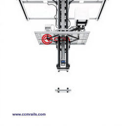 Rail guide belt drive for 24/7 motion applications