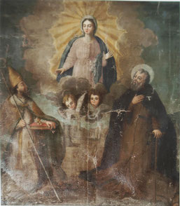 Macinaggio-chap.St-Roch Nicolas & Antoine abbé aux pieds de la Vierge