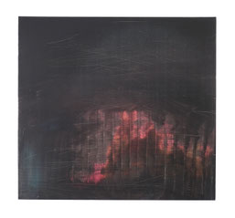 "WolkenGitter", 97x105cm, Acryl auf Leinwand, 2025