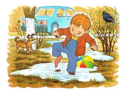 Pasakojimas pagal siužetinius paveikslėlius "Batas".