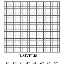 Orientuojamės, skaičiuojame, piešiame pagal langelius