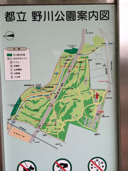 野川公園案内図