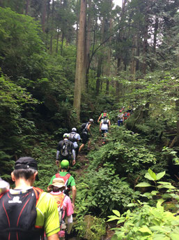 黒山三滝の登り