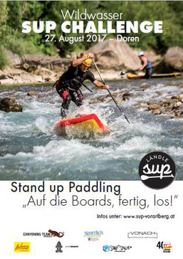 wildwasser sup challenge in doren vorarlberg stand up paddeln standuppaddeling