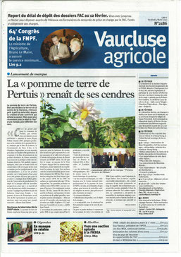 Vaucluse agricole 5 février 2010
