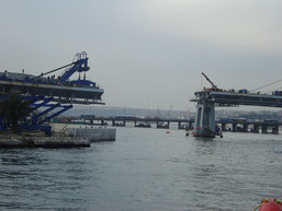 pont du métro en construction