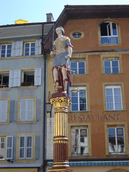 la fontaine de Justice (1744) dans la Burggasse