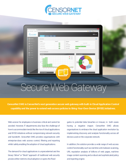 CensorNet Secure Web Gateway