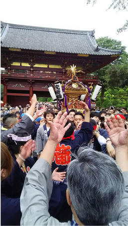根津神社例大祭,二十三ヵ町宮入,2016年