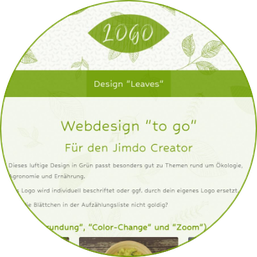Design "Leaves" (Schöne Webseiten für kleine Unternehmen)